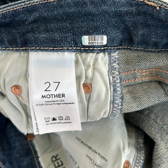 MOTHER The Looker Ankle Fray Skinny Jean in Girl Crush size 27 EUC Raw Hem - Picture 7 of 15